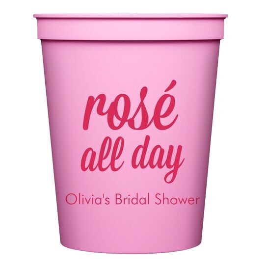 Rosé All Day Stadium Cups